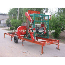 Horizontal Portable band sawmill (electric and diesel engine)